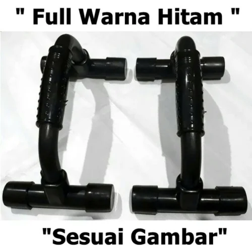 Push Up Power / alat olahraga fitnes tangan pushup bar handle portabel - HITAM