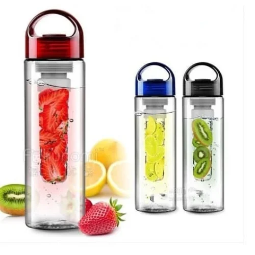 Botol Minum Tritan Water Bottle Fruit Infuser BPA Free Sehat Alami 600ml