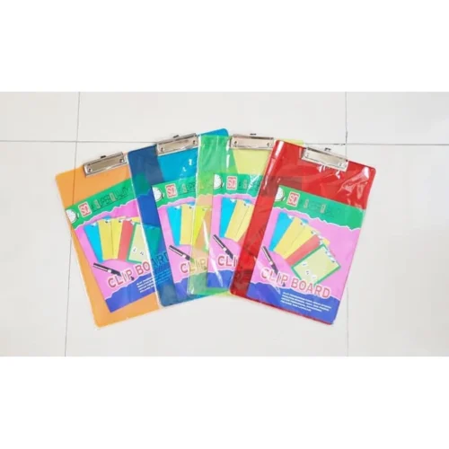 Clip Board / Papan Jalan Plastik Transparant / Alas Tulis Ujian Polos