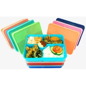 Kotak Makan Melva / Lunch Box Bekal Sekat 5 Tempat Sambal Anti Tumpah
