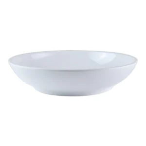 PUTIH Mangkok Pasta 8in 20cm Piring Saji Melamine Golden Dragon W7908