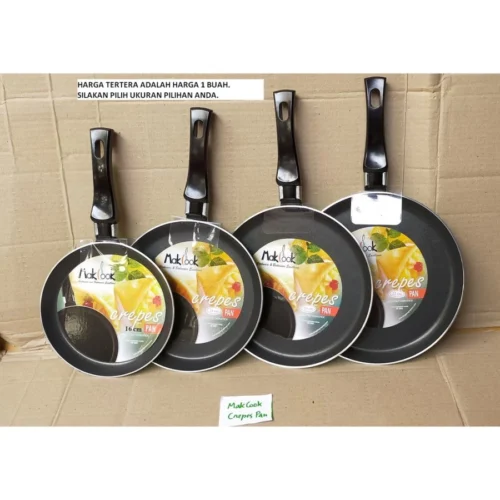 Makcook Crepes Pan 16 18 20 22 25 Wajan Ceper Kuali Datar Penggorengan