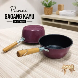 Panci Hitam Gagang Kayu 20cm